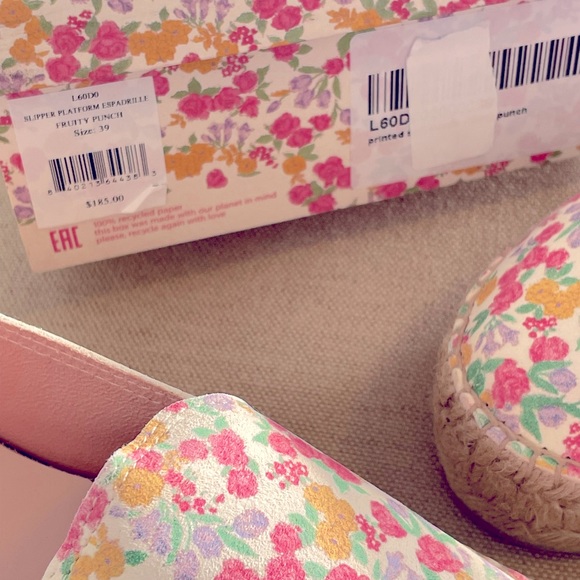 LOVESHACKFANCY x MANEBI Fruity Punch Platform Espadrilles - Women’s Size 7. & 8 - Picture 7 of 13